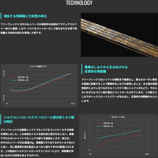 ピンG400用OEMスリーブ付シャフト FREE FLEX フリーフレックス SPECIALシリーズ スペシャル_2