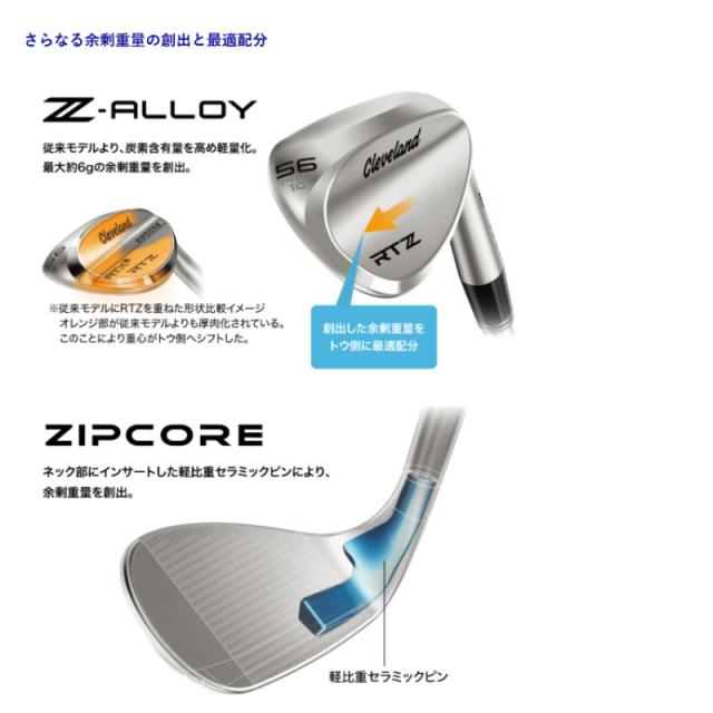 Cleveland Golf クリーブランド RTZ ブラックサテン ウエッジ N.S.PRO 950GH neo装着モデル 日本仕様 Z-ALLOY
