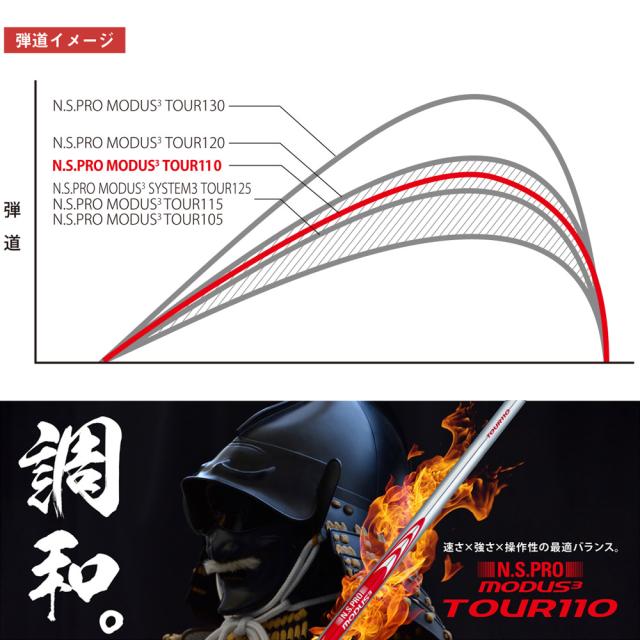 日本シャフト モーダス3 ツアー110 アイアン用 5-PW/6本セット N.S.PRO MODUS3 TOUR110