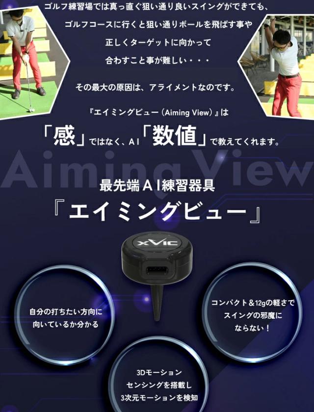 XVIC エックスビック エイミングビュー ゴルフアライメント アドレストレーナー ターゲット設定 リンクス_10