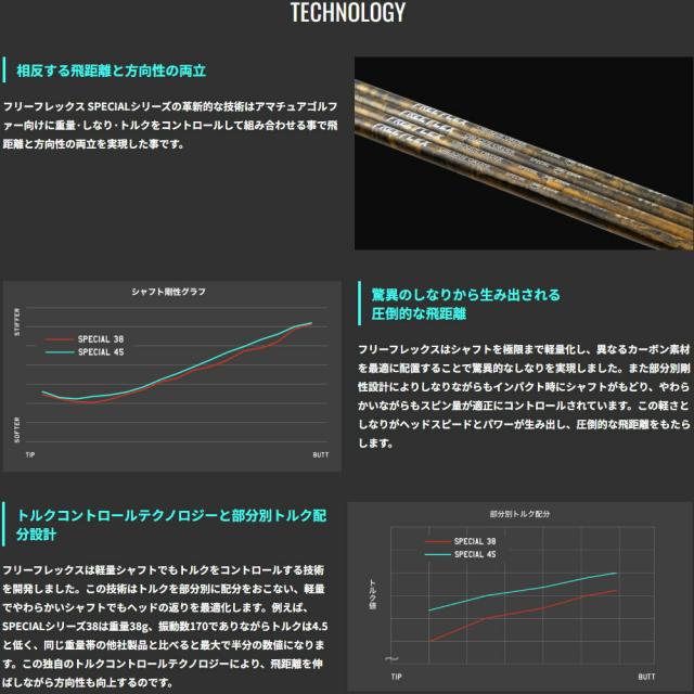 ピンG440用US純正スリーブ付シャフト FREE FLEX フリーフレックス SPECIALシリーズ スペシャル_2