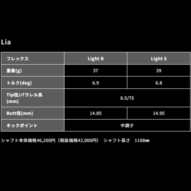 キャロウェイ用スリーブ付シャフト グラファイトデザイン TOUR AD Lia ツアーAD Lia