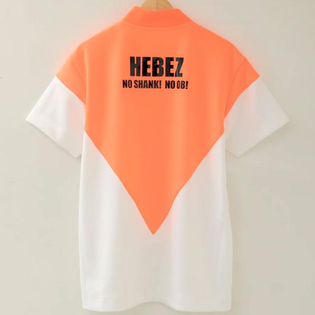 【50%OFF】HBCS-02-1 HEBEZ ゴルフ メタプリントバイカラーラウンドネックポロ ヘベズゴルフ ゴルフウェア_4