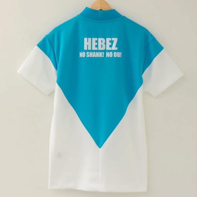 【50%OFF】HBCS-02-1 HEBEZ ゴルフ メタプリントバイカラーラウンドネックポロ ヘベズゴルフ ゴルフウェア_5