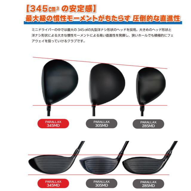リンクス パララックス 345 MD ミニ ドライバー 345cc Lynx PARALLAX【ミニドラ】ルール適合_2
