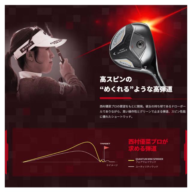 Callaway QUANTUM MINI SPINNERフェアウェイウッド キャロウェイ クァンタム ミニ スピナー FW ATHLEMAXシャフト_5