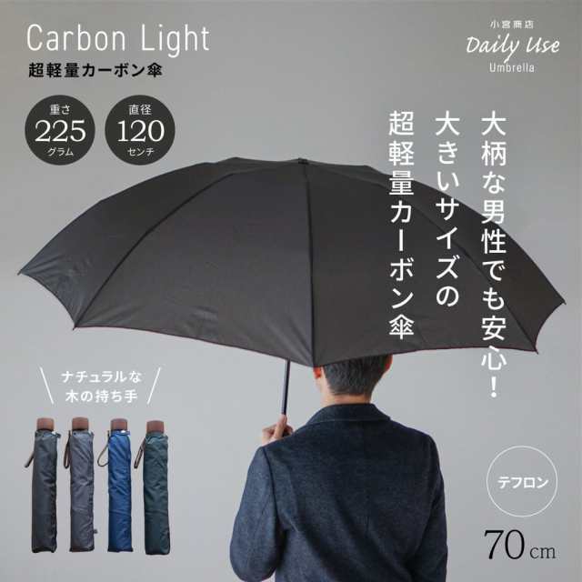 折りたたみ傘 超軽量 カーボンミニ 大判70cm 超撥水テフロン加工 木の手元 限定生産品の通販はau Pay マーケット 傘専門店 日本橋 小宮商店