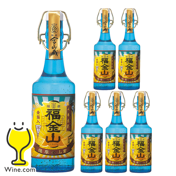 芋焼酎 送料無料 金山蔵 福金山 25度 金箔入り 720ml×1ケース/6本(006) ?M田酒造『OMS』