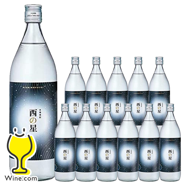 送料無料 900ml瓶 12本 三和酒類 大分麦焼酎 むぎ焼酎 西の星 20度 900ml瓶×1ケース/12本(012)『FSH』 8,189円