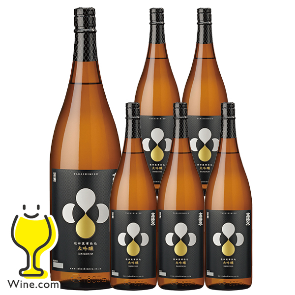 送料無料 1.8L 日本酒 高清水 大吟醸 1800ml×1ケース/6本(006)『FSH』
