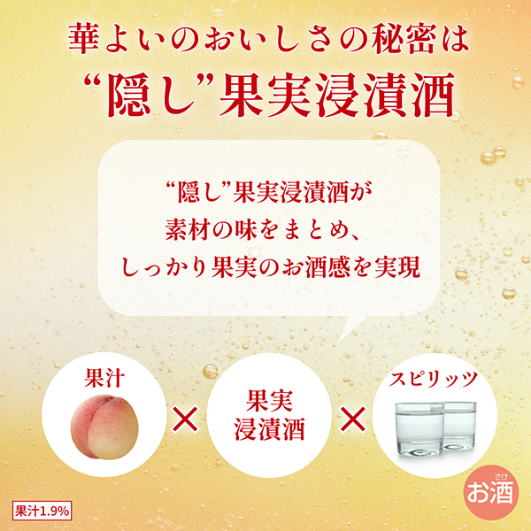 チューハイ Ponta会員 送料無料 キリン 華よい 白桃スパークリング ALC.3% 350ml×2ケース/48本(048)の通販は