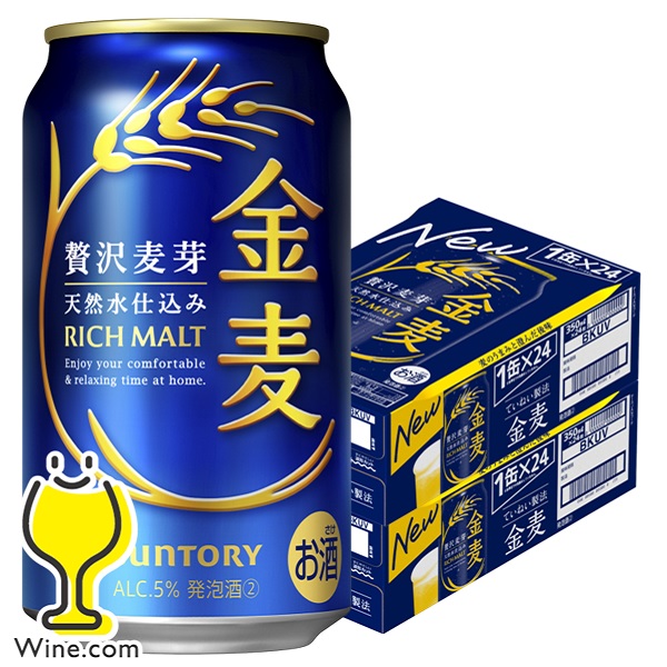 ビール 【キャンセル不可】【同時購入不可】サントリー 金麦 350ml×2ケース/48本(048)『IAS』 発泡酒 第3のビール 新ジャンルの通販は 5,677円