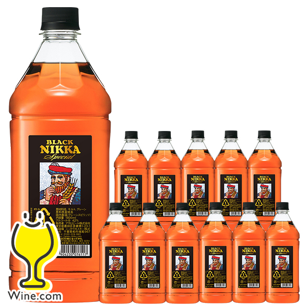 送料無料 1.8Lペット アサヒ ブラックニッカ スペシャル 42度 1800ml×2ケース/12本(012)『FSH』
