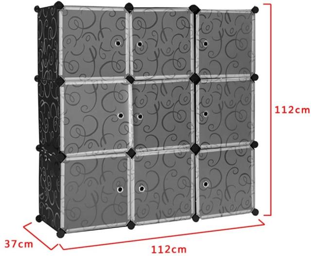 Mctech 収納ボックス 衣装ケース クローゼット収納 衣類収納 おもちゃ箱 整理箱 組み立て式 Diy可能 収納棚 洗い可能 ブラック 9box の通販はau Pay マーケット ジーエムブルー