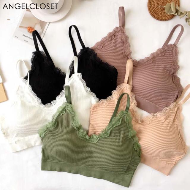 送料無料 パッド付き ノンワイヤー ブラ レース ブラトップ キャミソール カップ付きブラジャーの通販はau Pay マーケット Angelcloset Au Pay マーケット店
