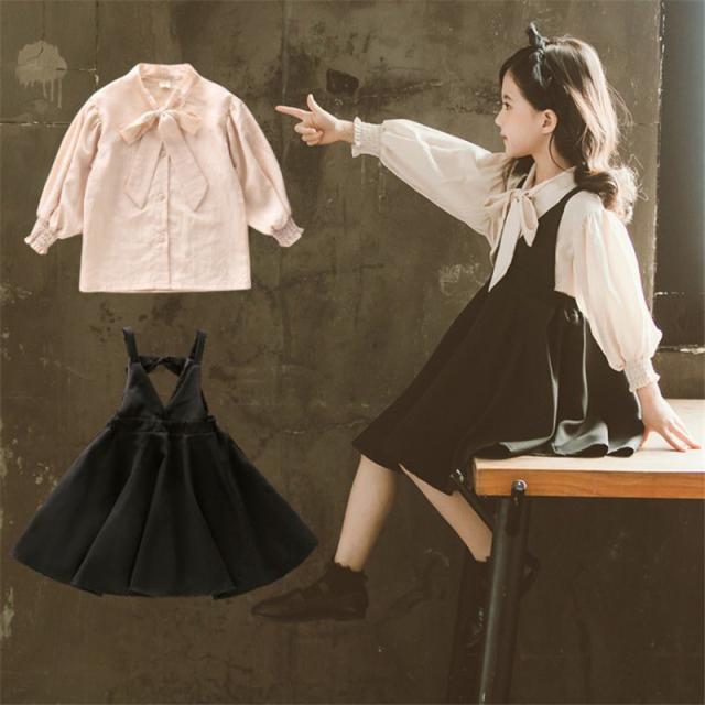 子供服 セットアップ 女の子 キッズ 春秋 長袖 シャツ ワンピース 2点セット 韓国子供服 フォーマル おしゃれ 可愛い ジュニア服 入園 の通販はau Pay マーケット 美ハーバー