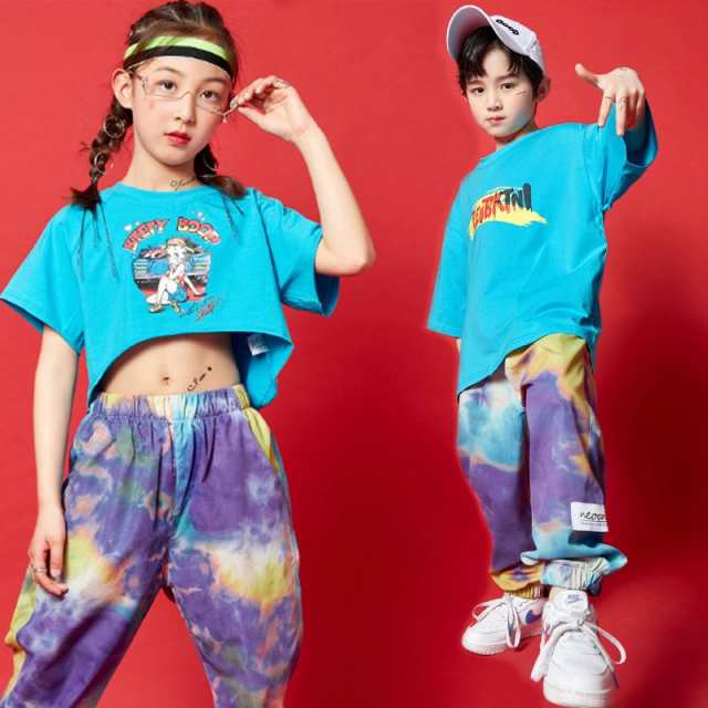 キッズダンス衣装 ヒップホップ 韓国子供服 Hiphop ステージ衣装 応援団 ジャズダンス 男の子 女の子2点セット 発表会 派手 Tシャツ 練習の通販はau Pay マーケット 美ハーバー