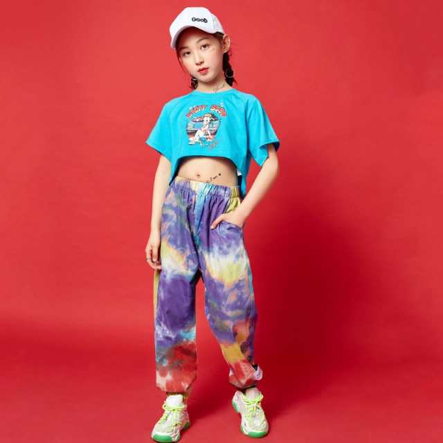 キッズダンス衣装 ヒップホップ 韓国子供服 HIPHOP ステージ衣装 応援団 ジャズダンス 男の子 女の子2点セット 発表会 派手 Tシャツ 練習の通販はau  PAY マーケット - 美ハーバー