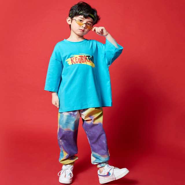 キッズダンス衣装 ヒップホップ 韓国子供服 HIPHOP ステージ衣装 応援団 ジャズダンス 男の子 女の子2点セット 発表会 派手 Tシャツ 練習の通販はau  PAY マーケット - 美ハーバー