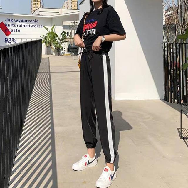 レディース ジャージ 下 パンツ サイドライン ズボン スウェット ジョガーパンツ おしゃれ 大きいサイズ 6色 春夏 カジュアル シンプル の通販はau Pay マーケット 美ハーバー