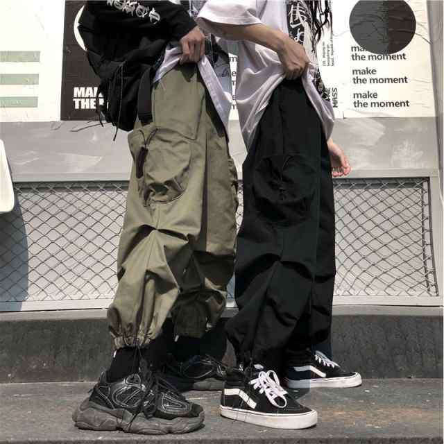 人気の カーゴパンツ メンズ 韓国スタイル ストリート系 ワークパンツ