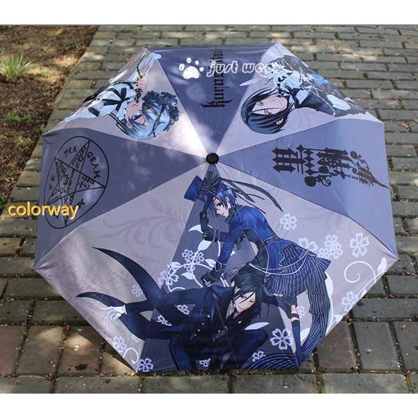 黒執事 シエル ファントムハイヴ セバスチャン 大人気 キャラクターグッズ アニメ 折りたたみ傘 晴雨両用の通販はau Pay マーケット エイトナイト