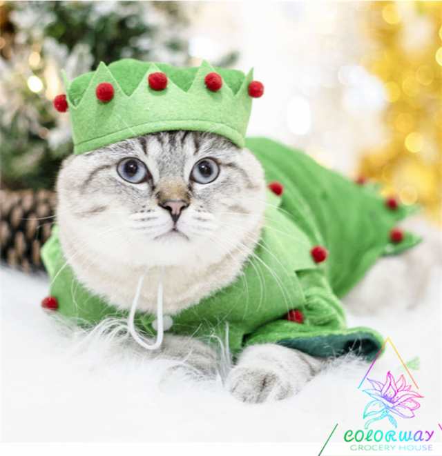 猫服 小物 ペット用品 秋冬 新作 小犬猫 クリスマス コスプレ