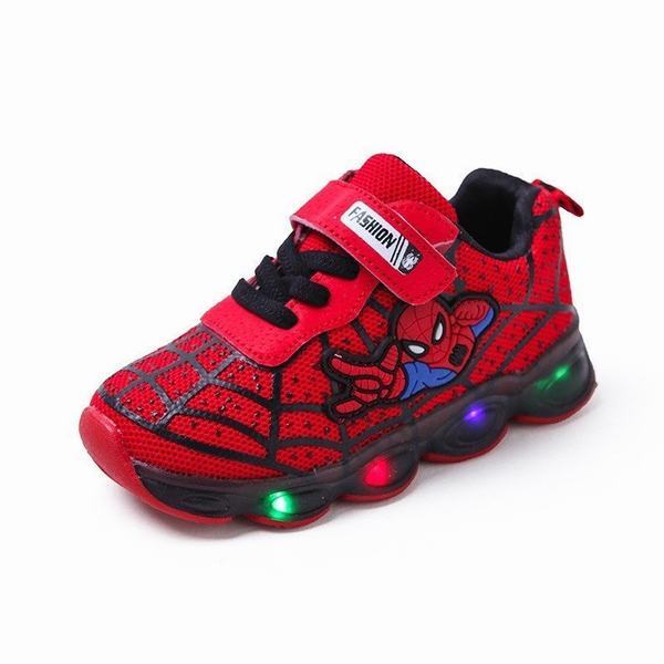子供靴 キッズ ランニングシューズ スニーカー Ledシューズ マジックテープ 発光 ダンス イベント 男女兼用 通気性 スパイダーマン 脱ぎの通販はau Pay マーケット エイトナイト