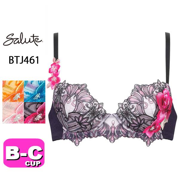 ワコール wacoal サルート salute BTJ461 61シリーズ ブラジャー 3/4カップブラジャー プッシュアップタイプ P-UP BC