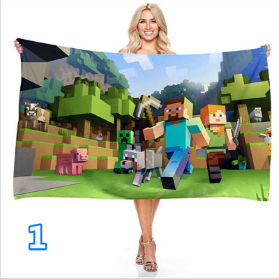 Minecraft マインクラフト バスタオル クリ ーパー くも ゲームキャ ラクターグッズ スポーツ タオル 手ぬぐい キャラクター 生地 小物の通販はau Pay マーケット Happy Delivery
