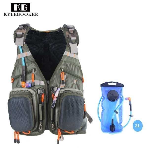 フライフィッシングベスト釣りバッグ付き多機能ポケット 調節可能なサイズの通販はau Pay マーケット Happy Delivery