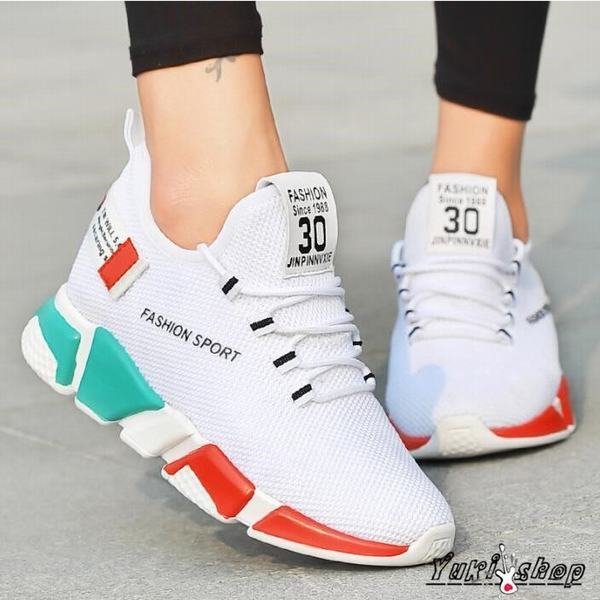 スニーカー レディース ランニングシューズ ウォーキング スポーツ シューズ 靴 白 厚底疲れにくい カジュアル おしゃれ 靴 美脚の通販はau Pay マーケット Happy Delivery