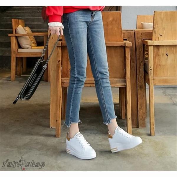 スニーカー 厚底靴 白スニーカー インヒール ハイカット ウォーキングシューズ 美脚レディース カジュアルシューズ 歩きやすい 春夏秋冬の通販はau Pay マーケット Happy Delivery