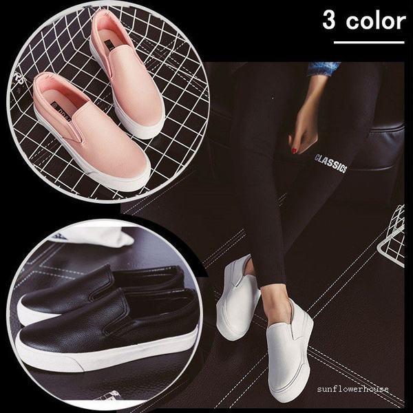 レディーススニーカー スリッポン 無地 カジュアルシューズ シューズ レディース 婦人靴 シンプル スニーカー ぺたんこ 代30代40代の通販はau Pay マーケット Happy Delivery