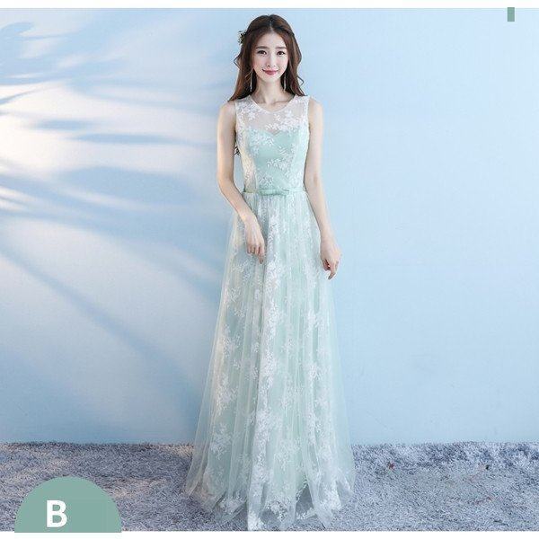 人気特価激安 ライトグリーンンドレス 刺繍花柄 スレンダーライン 4タイプ パーティードレス ワンピース ロングドレス 結婚式 グリーン ドレス フォー 初回特典付 Farmerscentre Com Ng