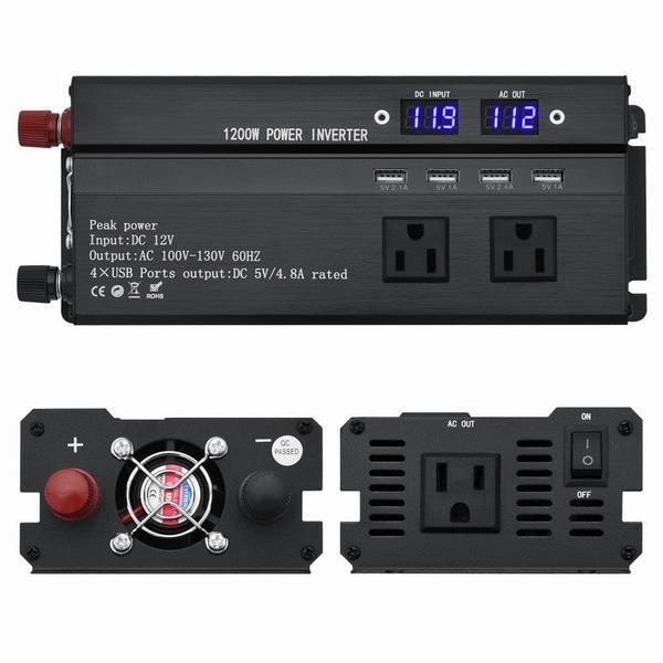 車載充電器 4ポート 車用充電器 Dc 12v Ac 100v 130v 変換 電源 12v Usb シガーソケット コンセント カーインバーター 10wの通販はau Pay マーケット Happy Delivery