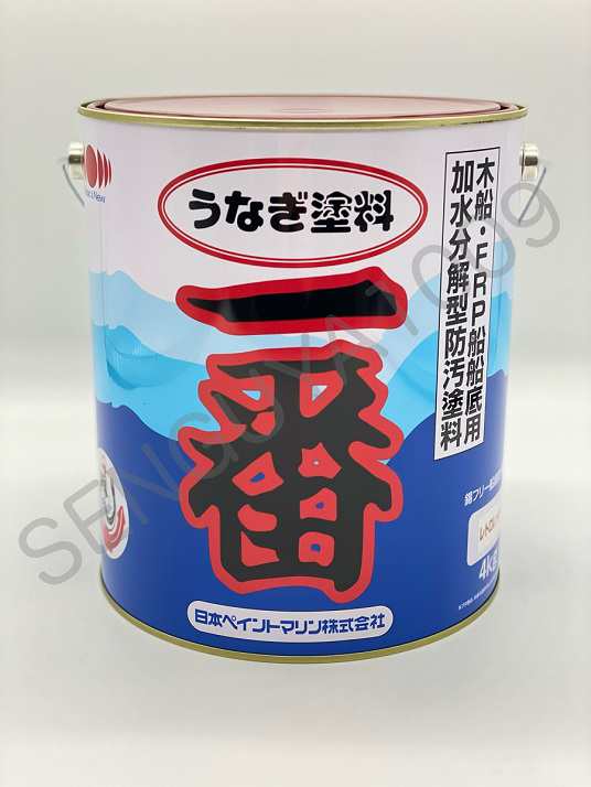 うなぎ塗料一番　レトロレッド　4kg　4缶セット　　日本ペイント　うなぎ一番　船底塗料