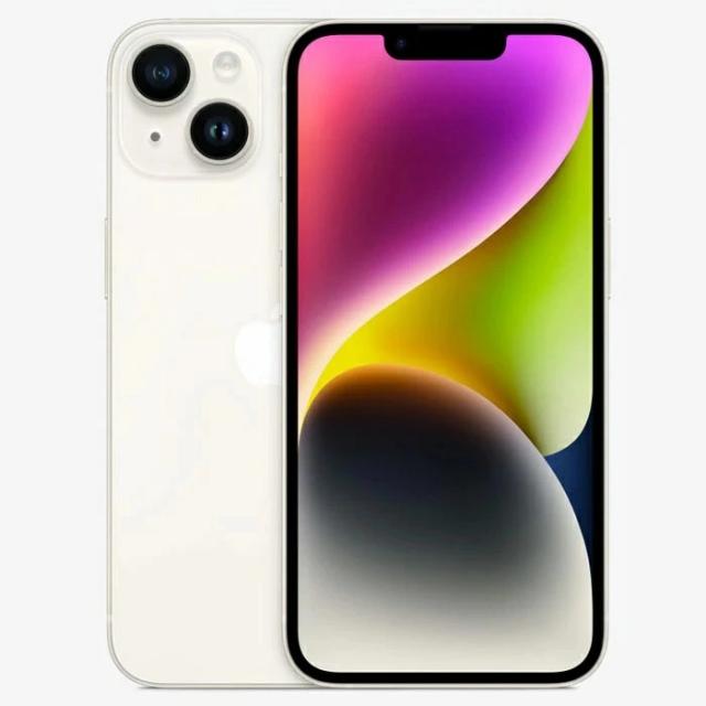 iPhone14 本体 SIMフリー 128GB 5G 衛星経由の緊急SOS デュアルカメラシステム eSIM ガラスフィルム特典