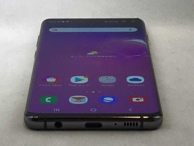 SAMSUNG - R299 SIMフリー au Galaxy S10+ SCV42 ブラック上美品 Galaxy S10+ SCV42[128GB] au プリズムブラック（サムスン