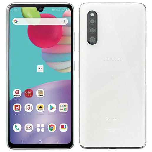 Galaxy A41 SC-41A ホワイト 64GB 有機EL アウトレット 特典付 docomo版 SIMロック解除済 da41wh-b233y5