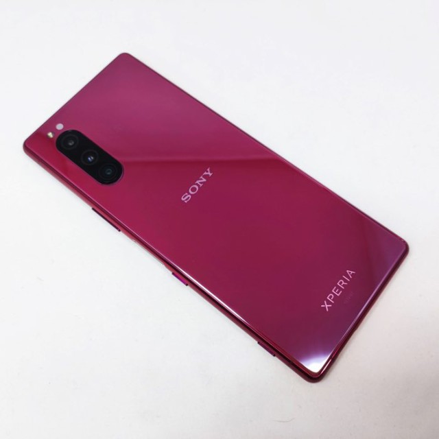 2022年製 新品】 Xperia 5 レッド 64 GB docomo シムロック解除済