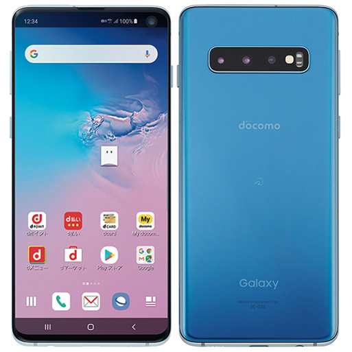 楽ギフ_のし宛書 Galaxy S10 SC-03L プリズムブルー 128GB メモリ8GB