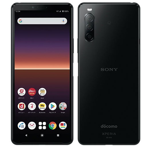 Xperia 10II SO-41A 64GB 有機EL ハイレゾ マルチウィンドウ アウトレット 特典付 docomo版 SIMロック解除済 dx10bk-a64y6