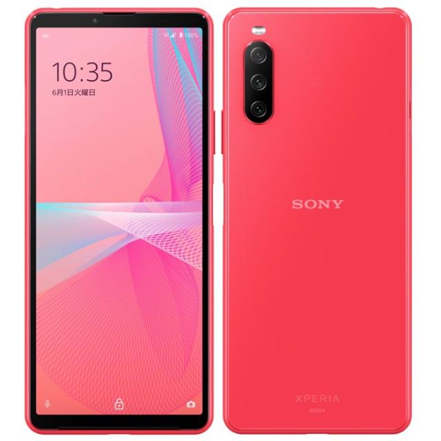 Xperia 10 III 5G ファイブジー SOG04 128GB 有機EL 4K撮影 大容量バッテリー 長寿命 特典付 au版 SIMロック解除済 ax103pk-a8y9