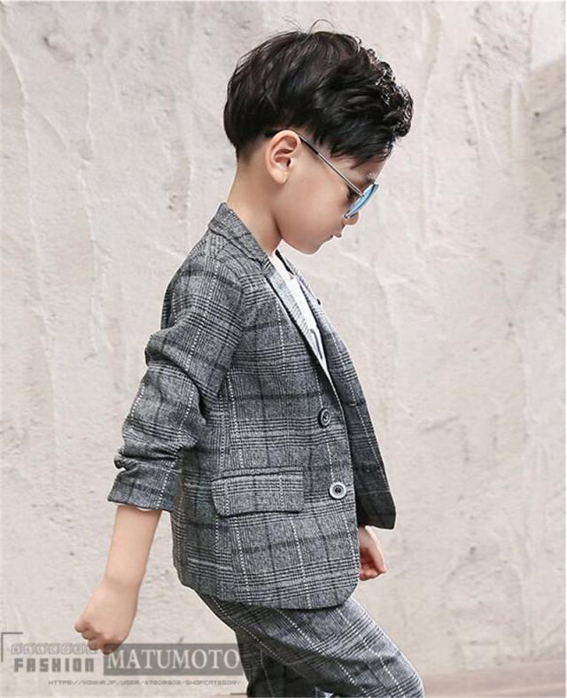 スーツ 男の子 2点セット フォーマル チェック柄 ジャケット パンツ結婚式 七五三 お受験 ベビースーツ 子供スーツ 男の子スーツ ジの通販はau Pay マーケット Matumoto