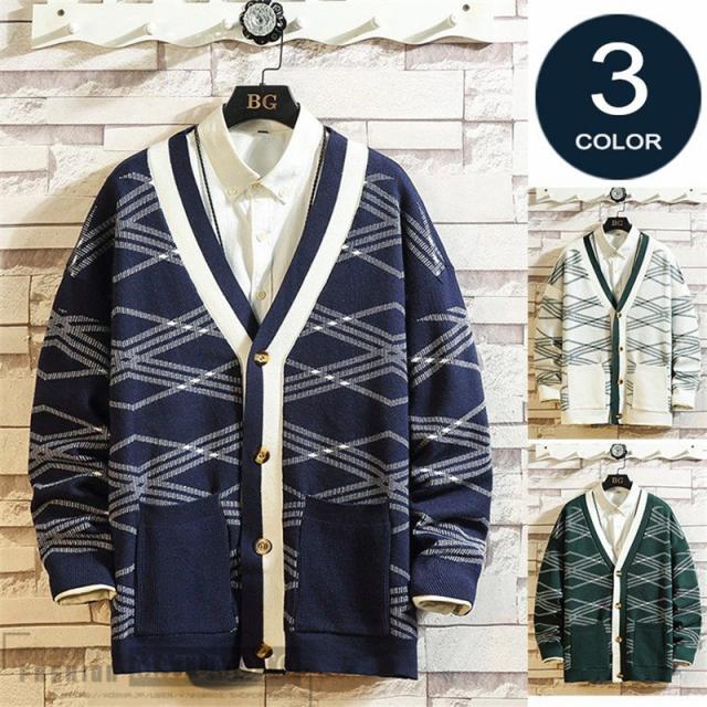 還元祭クーポン使える カーディガン メンズ 長袖 アウター ニットカーディガン ニット 秋服 メンズ カーディガン ニットソー 長袖セの通販はau Pay マーケット Matumoto