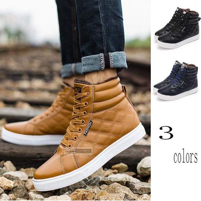 ショート丈ブーツ メンズ ショート丈ブーツ シューズ メンズ カジュアル 紳士靴 裏起毛 冬 暖かい 厚 防寒 冬新作の通販はau Pay マーケット Matumoto