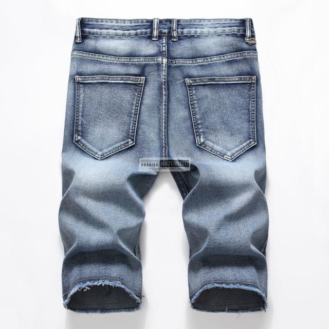 デニム パンツ 半ズボン ダメージ加工 ハーフパンツ メンズ ショートパンツ デニム ジーンズ スリム ショーツ ハーパン ストレッチ 短パの通販はau Pay マーケット Matumoto