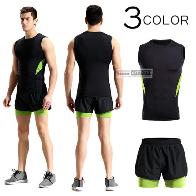 上下セット セットアップ スポーツウエア メンズ 吸汗速乾 半袖tシャツ ジム トレーニングウェア ストレッチ ランニング ジョギング 男性の通販はau Pay マーケット Matumoto