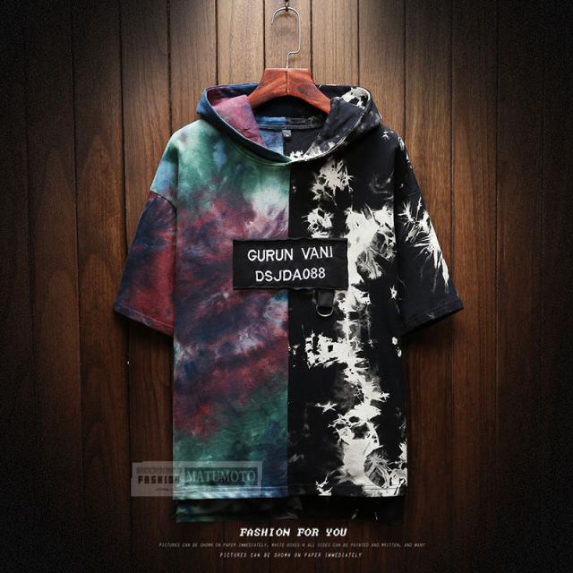 パーカー メンズ 半袖 半袖パーカー 切り替え 七分袖パーカー 薄手 フード付き Tシャツ ルームウェア スポーツ 細身 夏 サマーの通販はau Pay マーケット Matumoto